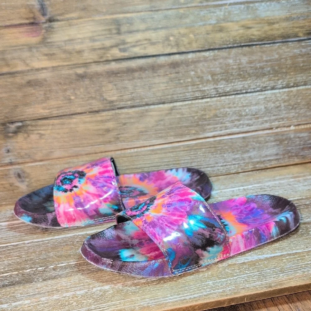 Kids Girls‎ Colorful Tie-Dye Slide Sandals